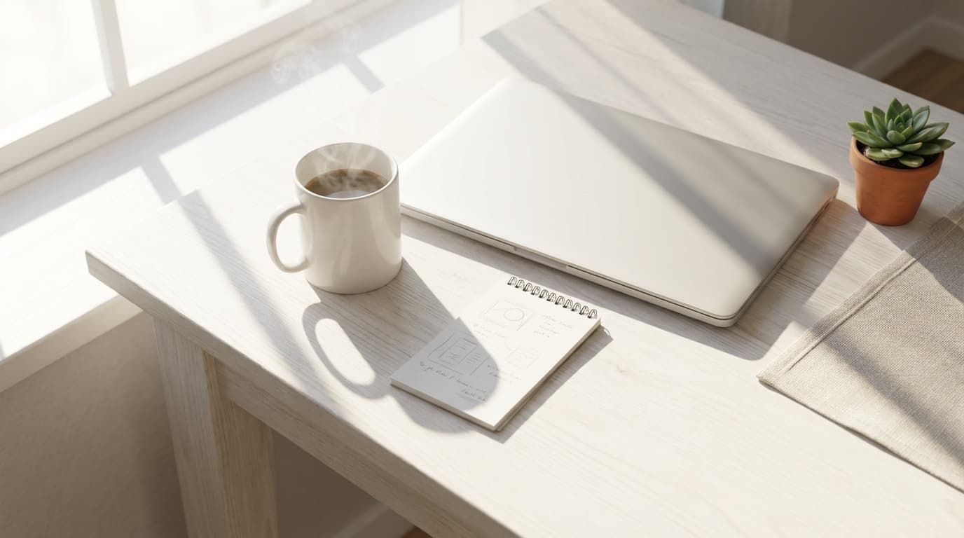 Healthcare provider reviewing marketing strategy at desk