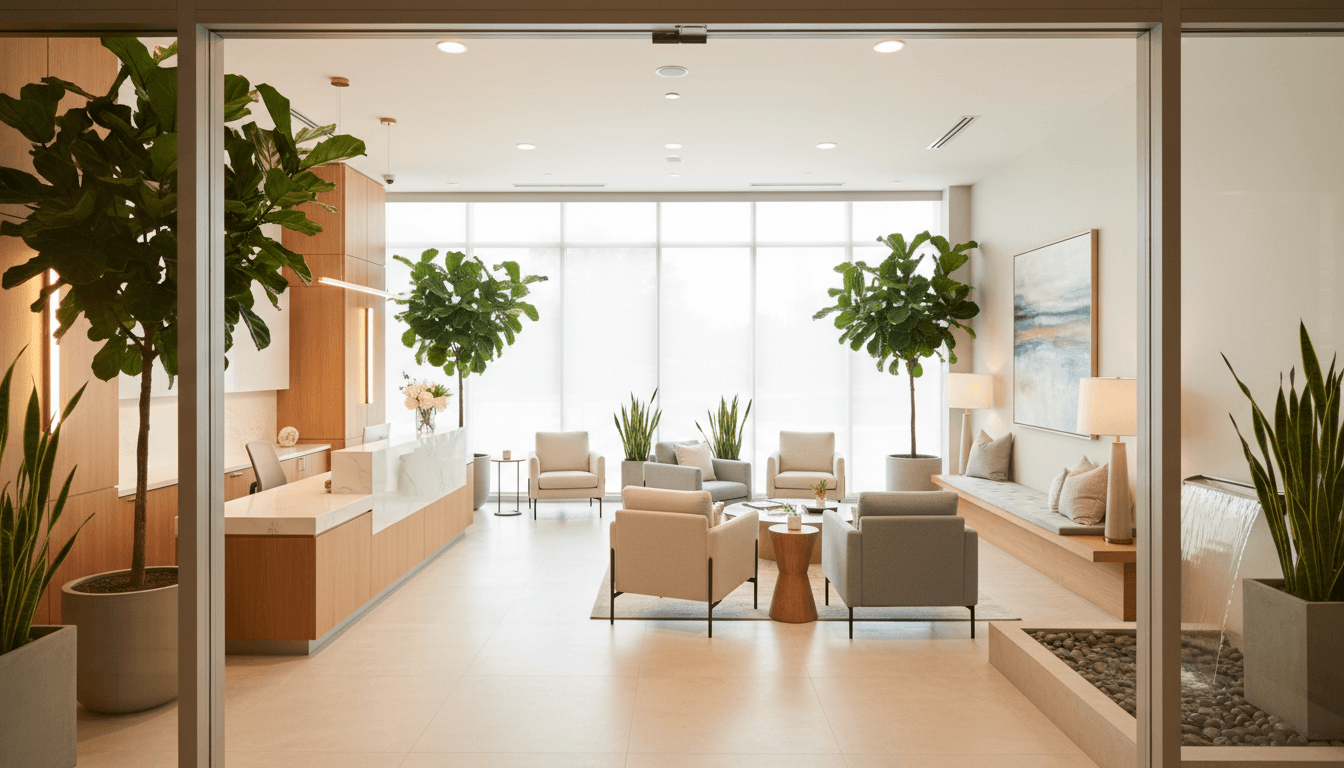 Healthcare practice interior branding and design